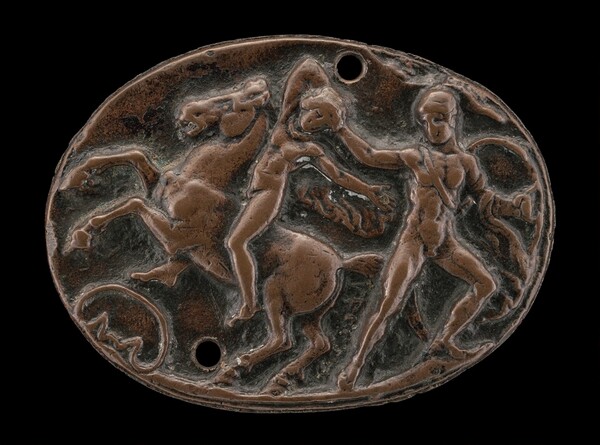 A Warrior Fighting a Horseman