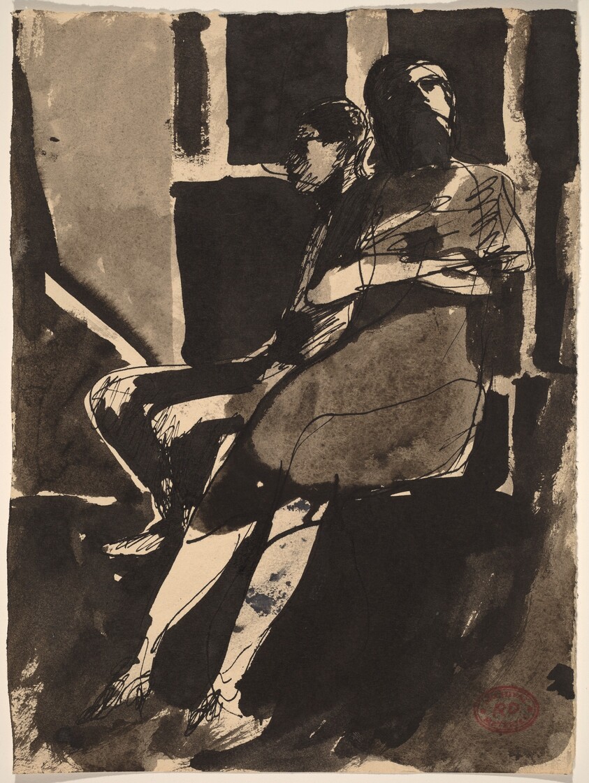 Untitled [Two Seated Figures]