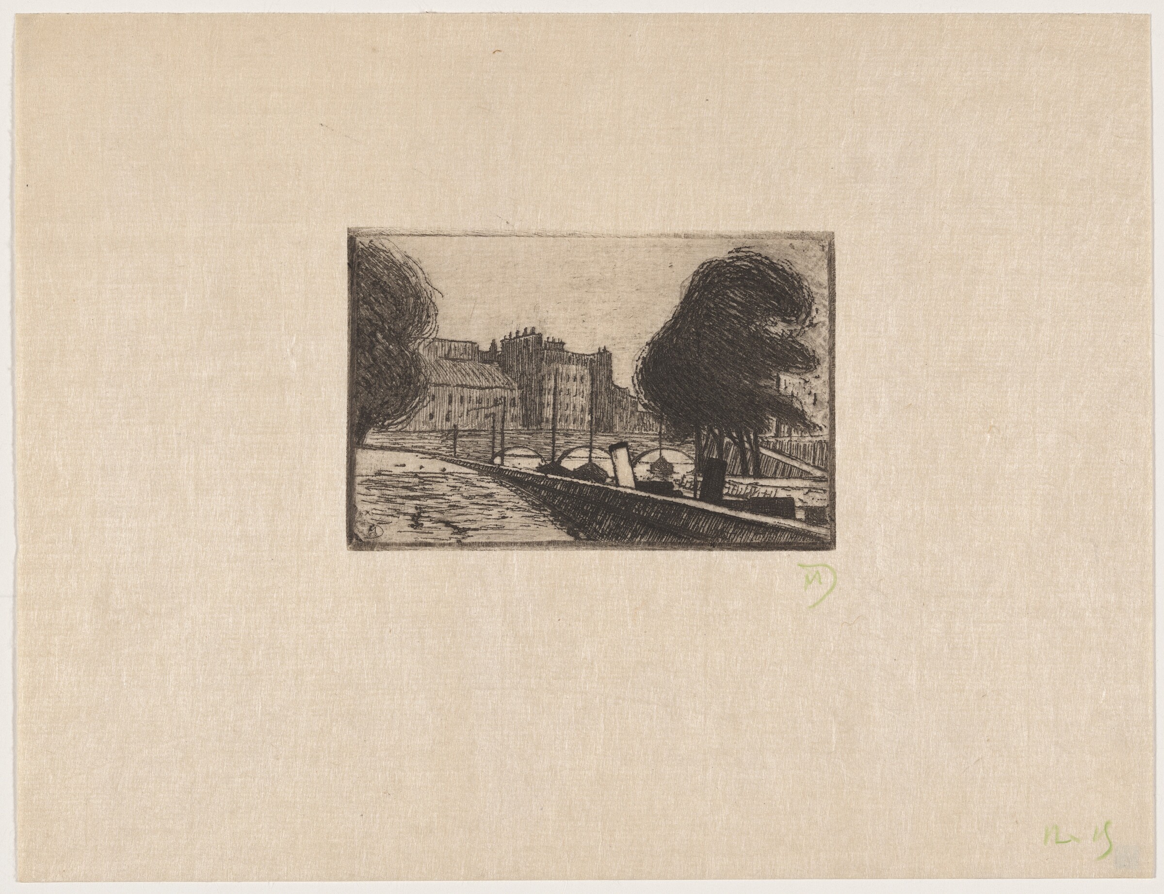 Paysage, Attributed to Maurice Dumont, 1895