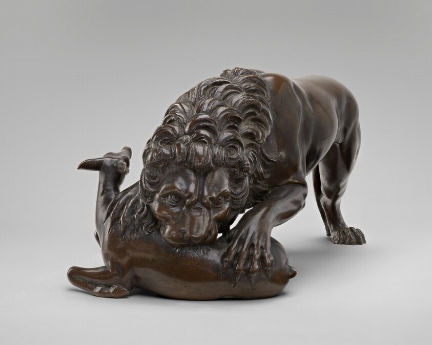 Lion Devouring a Doe