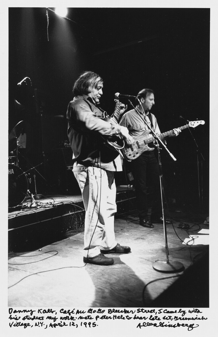 Danny Kalb, Cafe Au Go Go Bleecker Street, I came by with his student my work-mate Peter Hale to hear late set, Greenwich Village, N.Y., April 12, 1995.