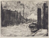 Hamburg Harbor (Hamburg, Freihafen), Emil Nolde, 1910