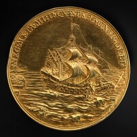 The Juxon Medal: The Dominion of the Seas [reverse], Nicolas Briot, 1639