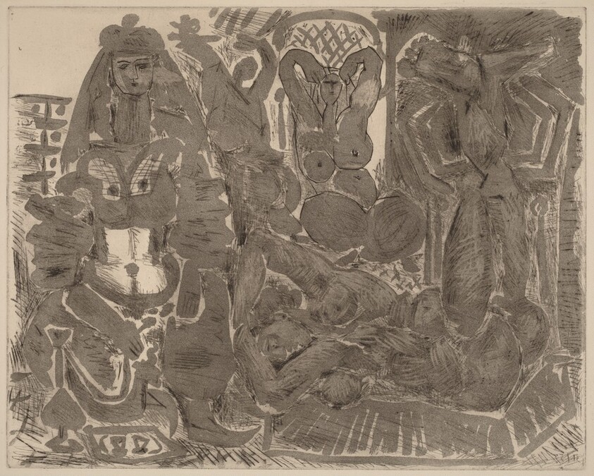 Variation on Delacroix's "Women of Algiers": IX