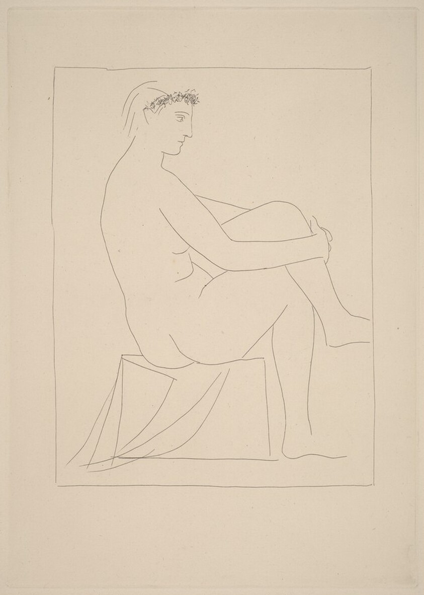 Nude with a Coronet of Flowers (Femme nue couronne de fleurs)