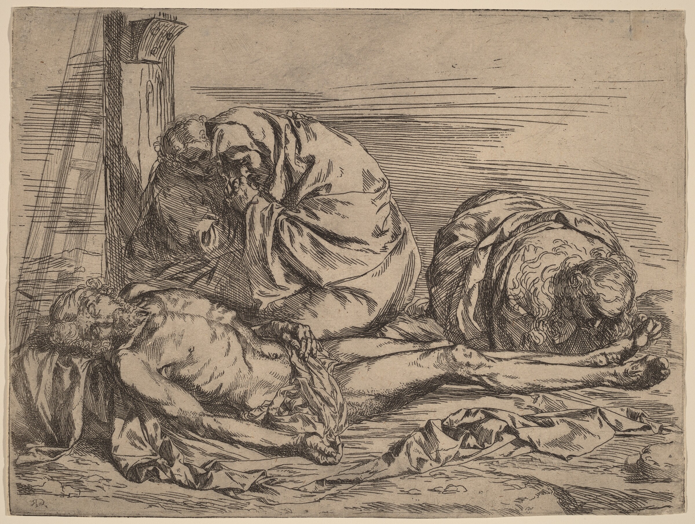 The Lamentation, Follower of Jusepe de Ribera, before 1624