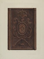 Pa. German Stove and Plate, William H. Edwards, c. 1939