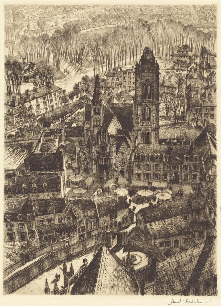 Early Morning Market, Senlis