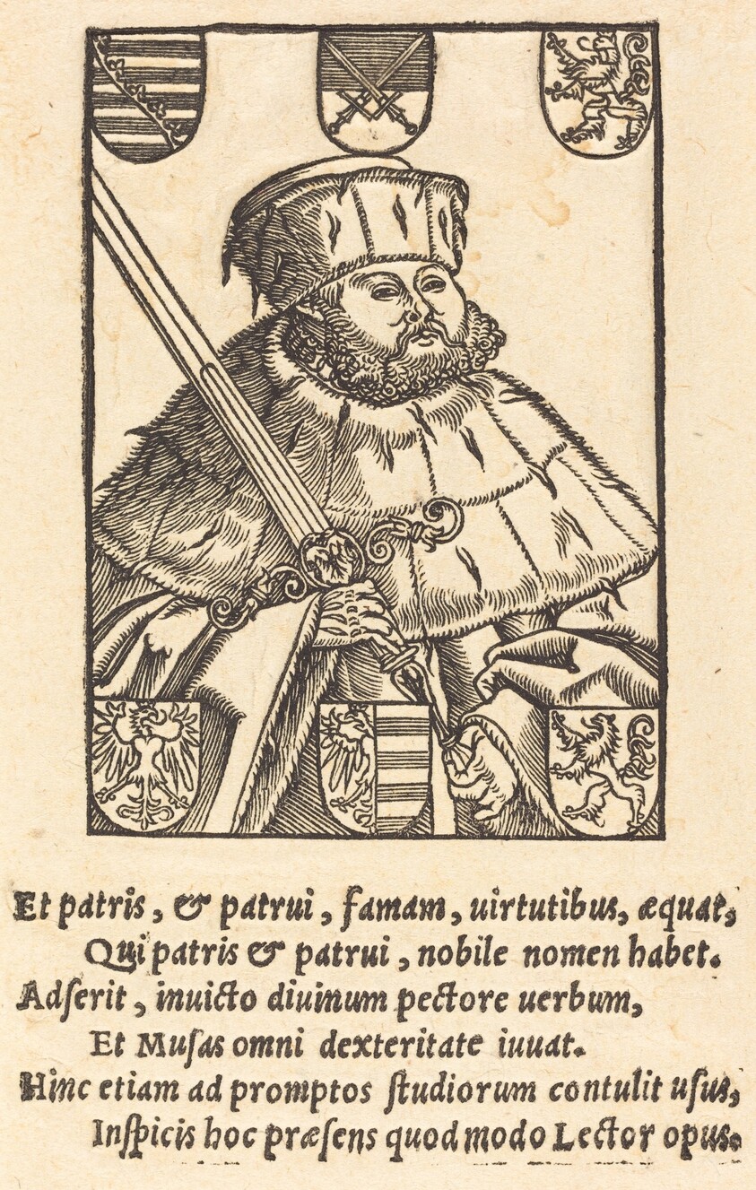 John Frederic the Magnanimous, in Electoral Robes [left]
