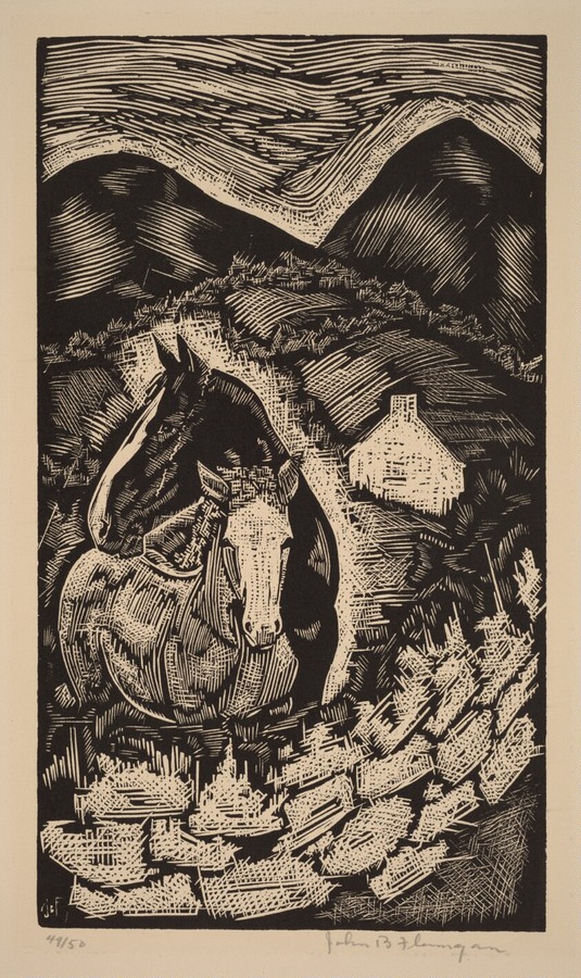 Untitled (Two Horses in a Hilly Landscape, Ireland)