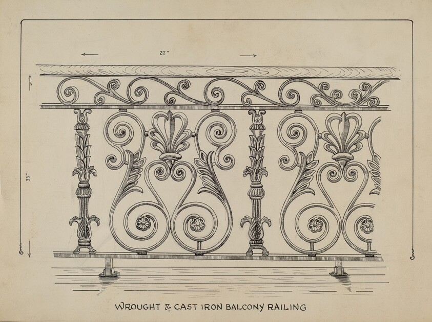 Cast Iron Balcony Rail