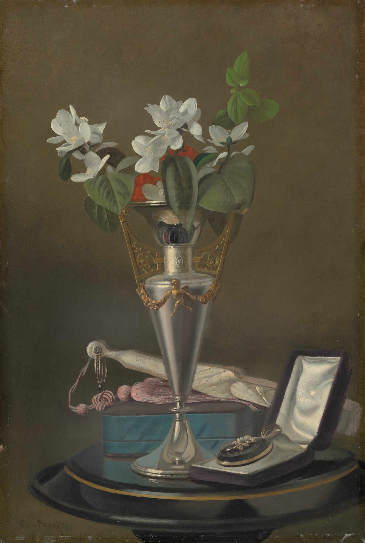 Still Life with Fan and Pendant