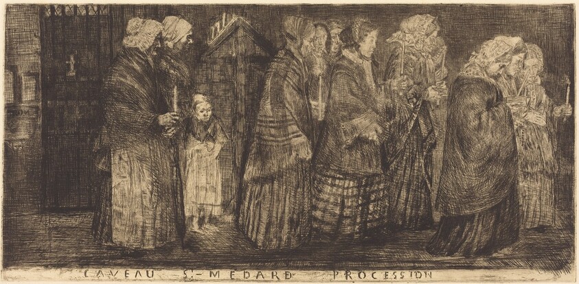 Procession in the Sepulchre of Saint Medard(Procession dans le caveaux de St.-Medard)