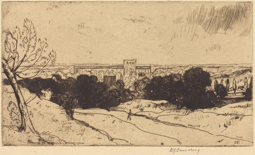 Distant View of Winchester and St. Cross