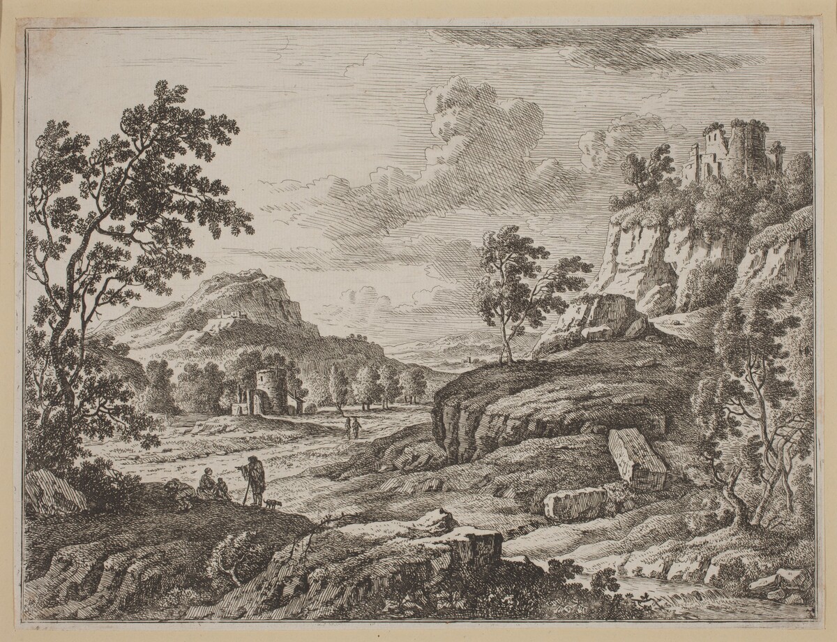 Landscape with Two Ruined Towers