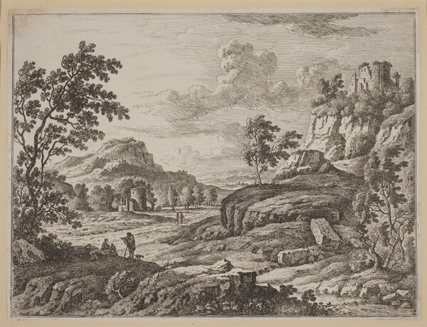 Landscape with Two Ruined Towers