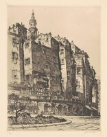 Skyscrapers of Menton, Samuel Chamberlain, 1930