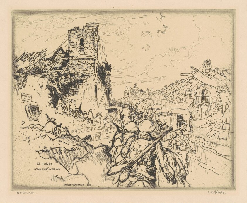 A Dog Fight in the Air, at Cunel