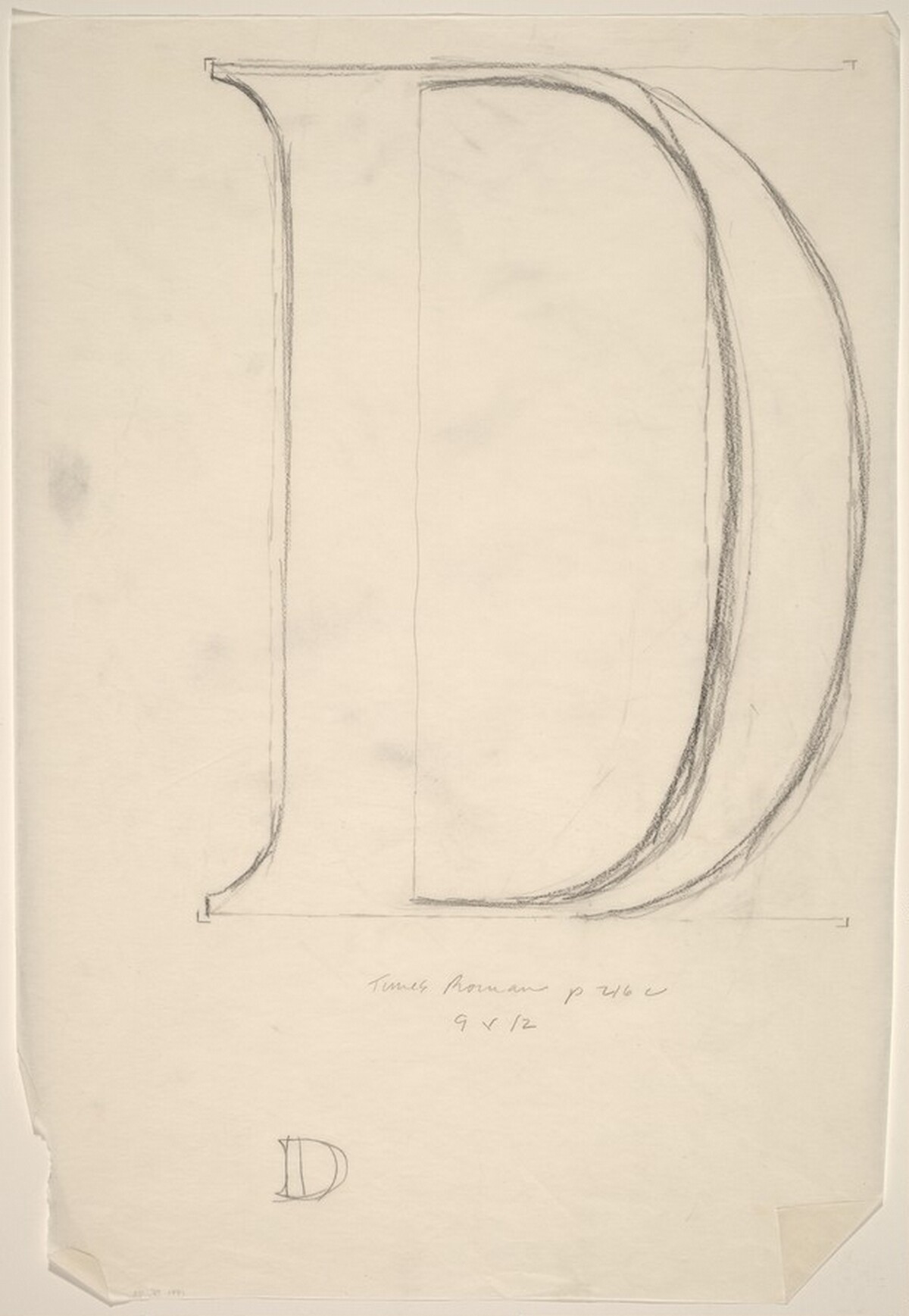 Sketch for "Building - Blocks for a Doorway" (D)