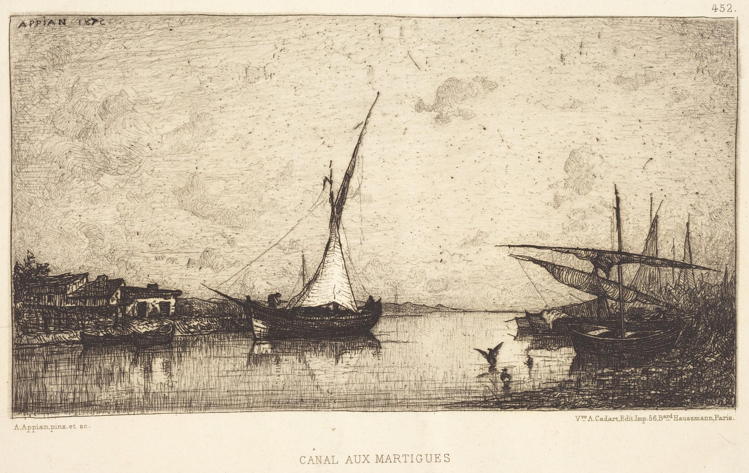 Canal aux Martiques, Adolphe Appian