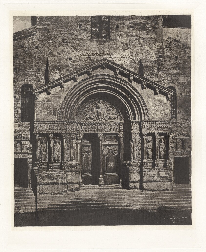 Planche VI – Portail de Saint-Trophime d'Arles (Plate VI – Entrance of Saint Trophime of Arles)