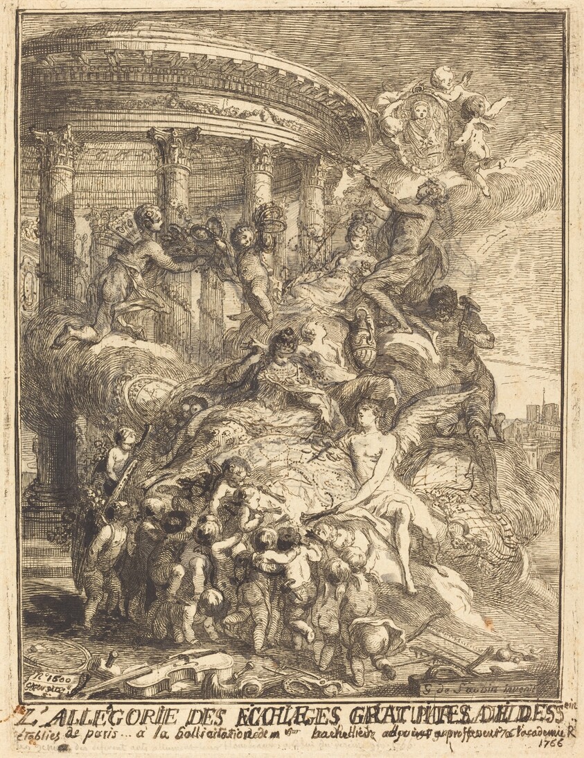 Allégorie des Ecoles gratuites du dessein (Allegory of the Free Drawing Schools)