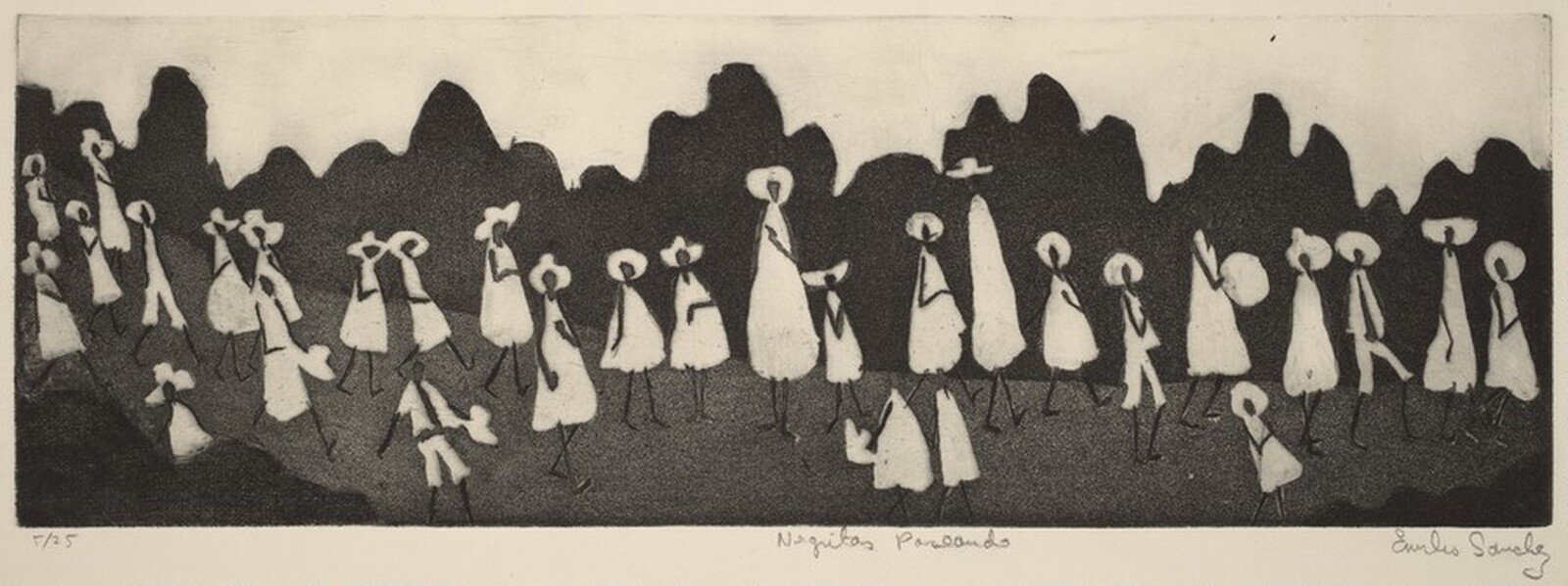 Children Strolling, Emilio Sanchez