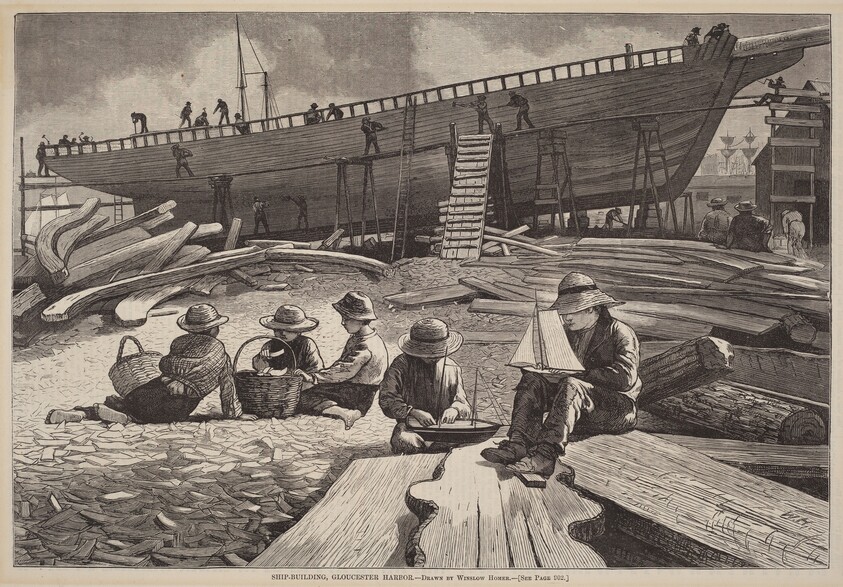 Ship-Building, Gloucester Harbor