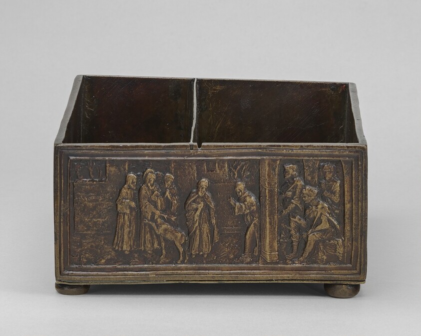 Two Scenes from the Life of Saint Simeon of Polirone: The Miracle of the Stag (vignette) and The King of León (vignette)