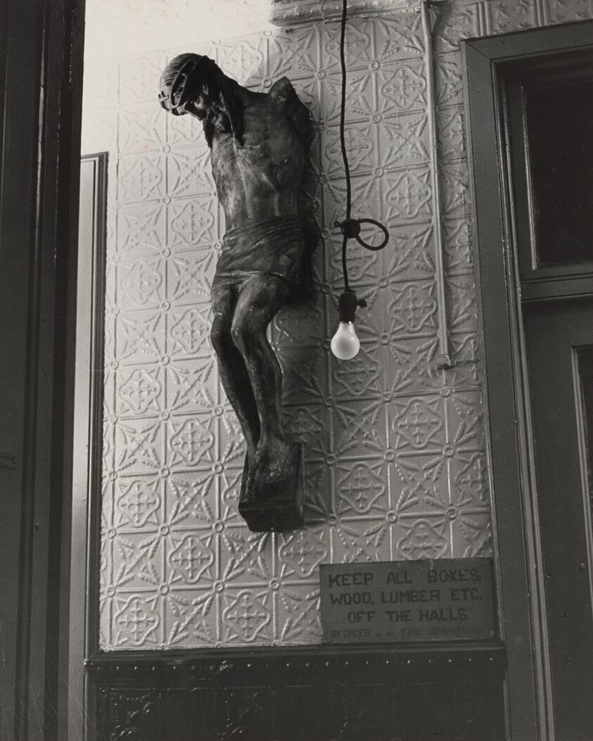 Crucifix with Lightbulb (Outside Theodore Fried's Studio in Chelsea)