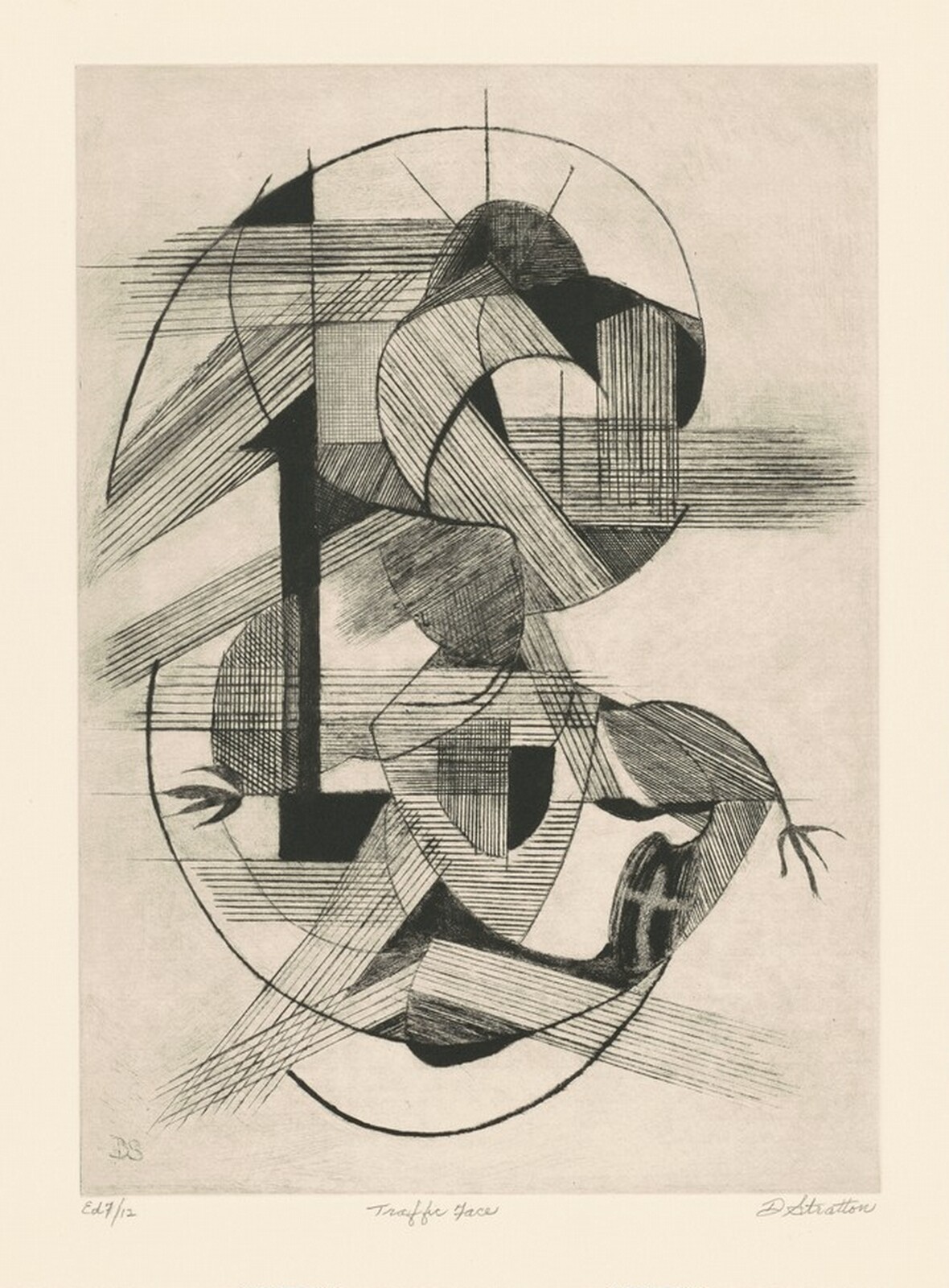 Traffic Face, Dorothy Stratton, c. 1970