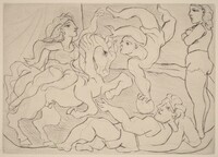 Circus. Repetition (Le cirque. Répétition), Pablo Picasso, 1933