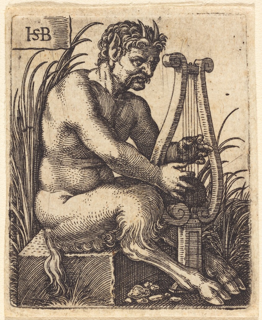 Satyr Playing the Lyre