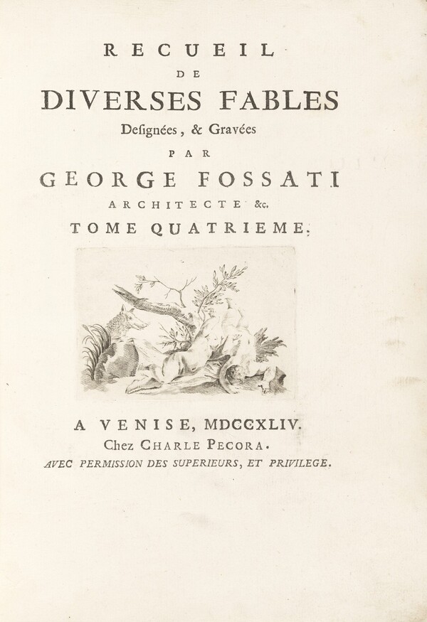 Raccolta di Varie Favole delineate ed incise in rame (Tome 4-6)