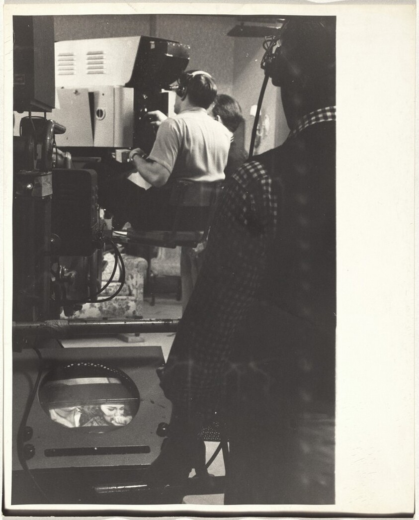 Filming, CBS TV studio--Burbank, California