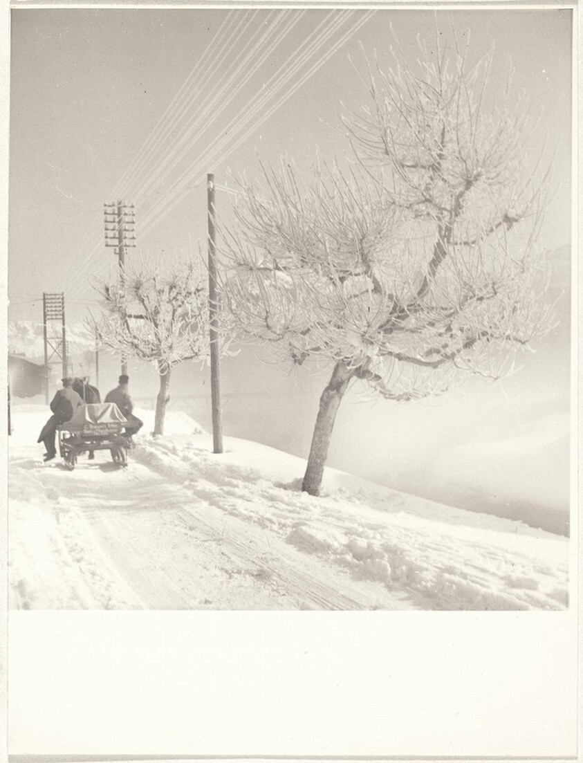Farm sleigh on road to Zermatt--40 Fotos