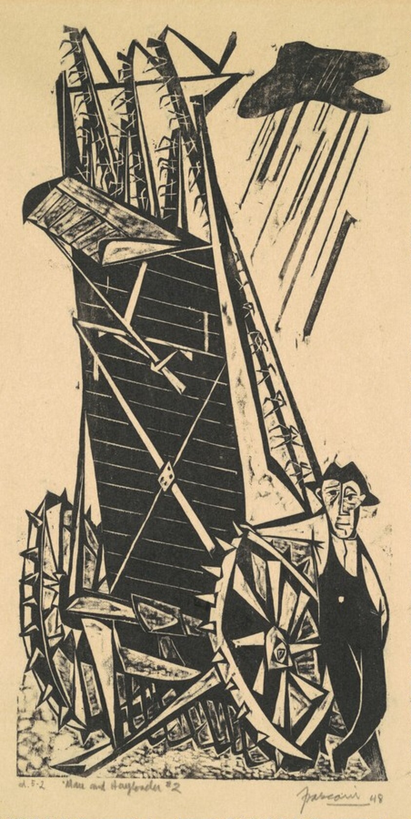 Man and Hayloader #2