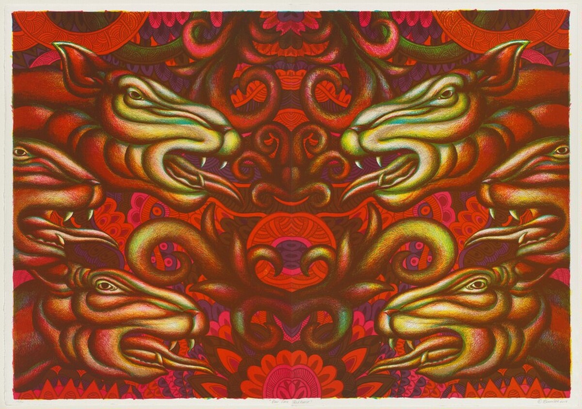 Rain Over Red Forest