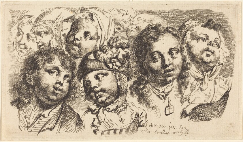 Nine Children's Heads