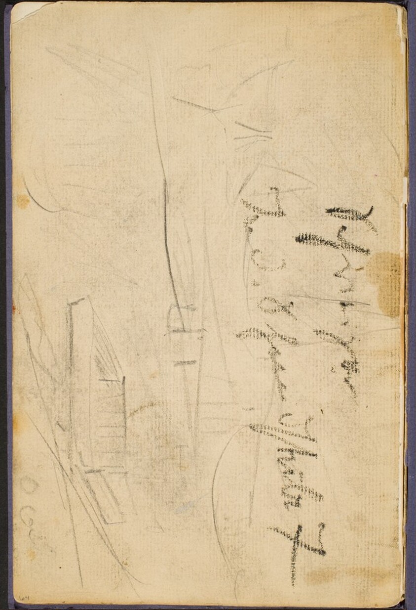 Landschaftsskizze mit Notizen (Sketch with Inscription) [p. 64]