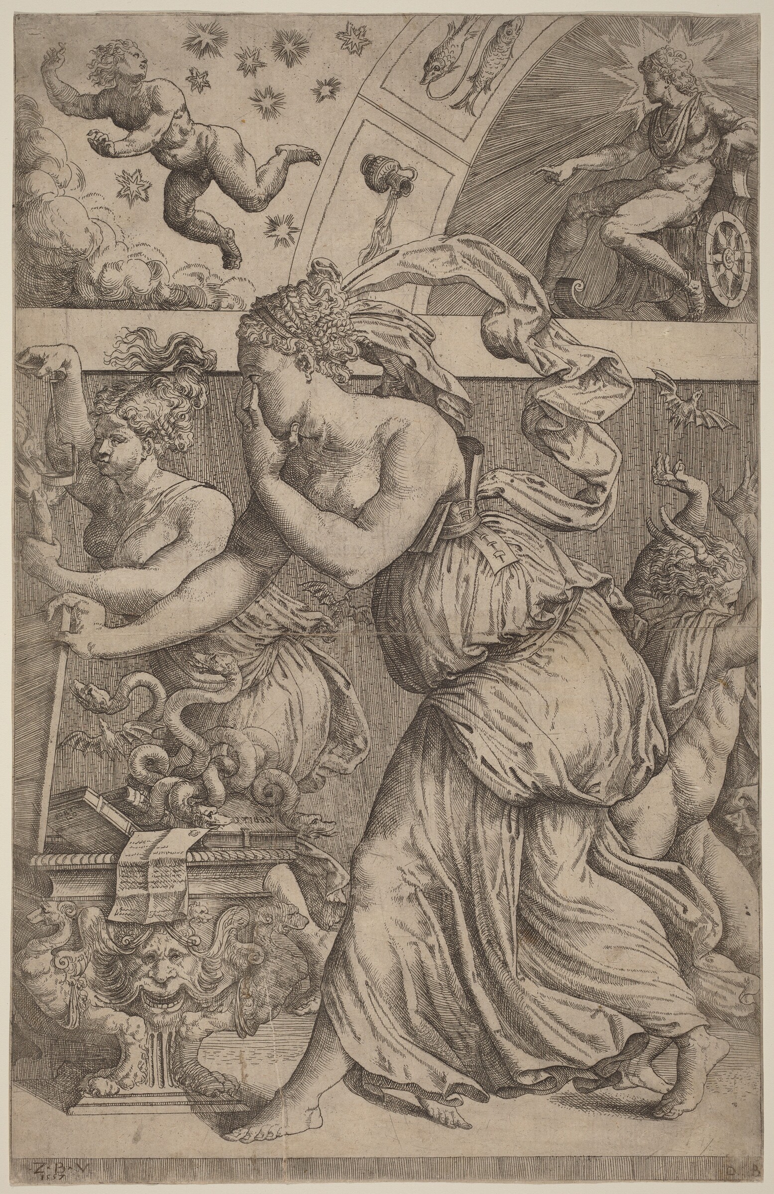 Pandora Opening Her Box, Master Z.B.M., 1557