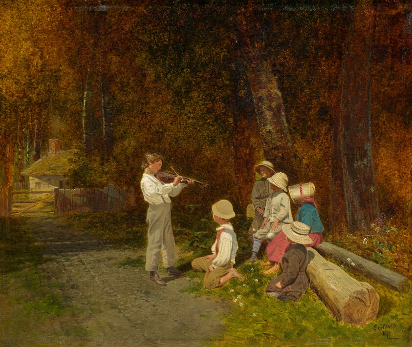 His First Appearance in Public