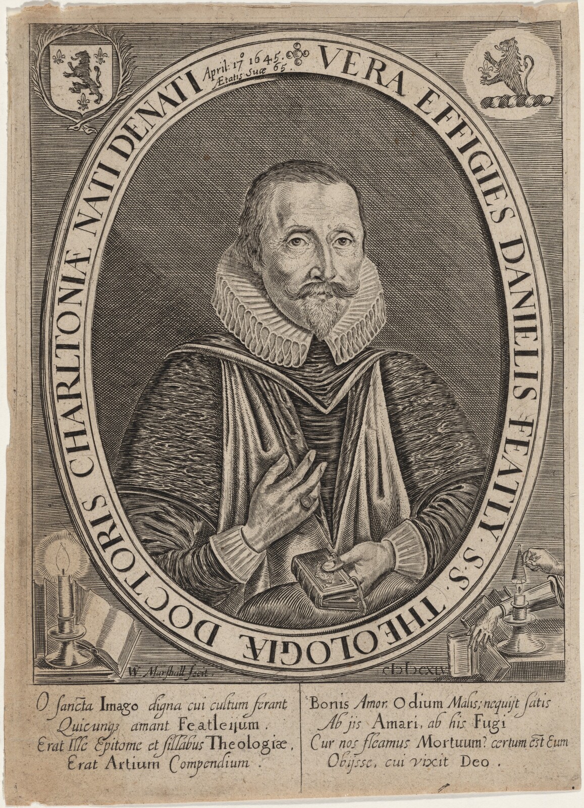 Daniel Featly, age 65, William Marshall, 1645