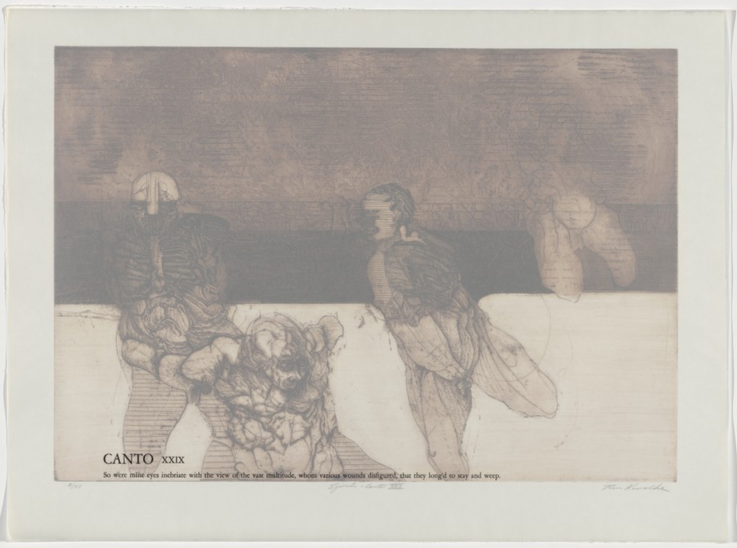 Canto XXVIX: Spirits from Dante's Inferno, Ronald Leroy Kowalke, 1970