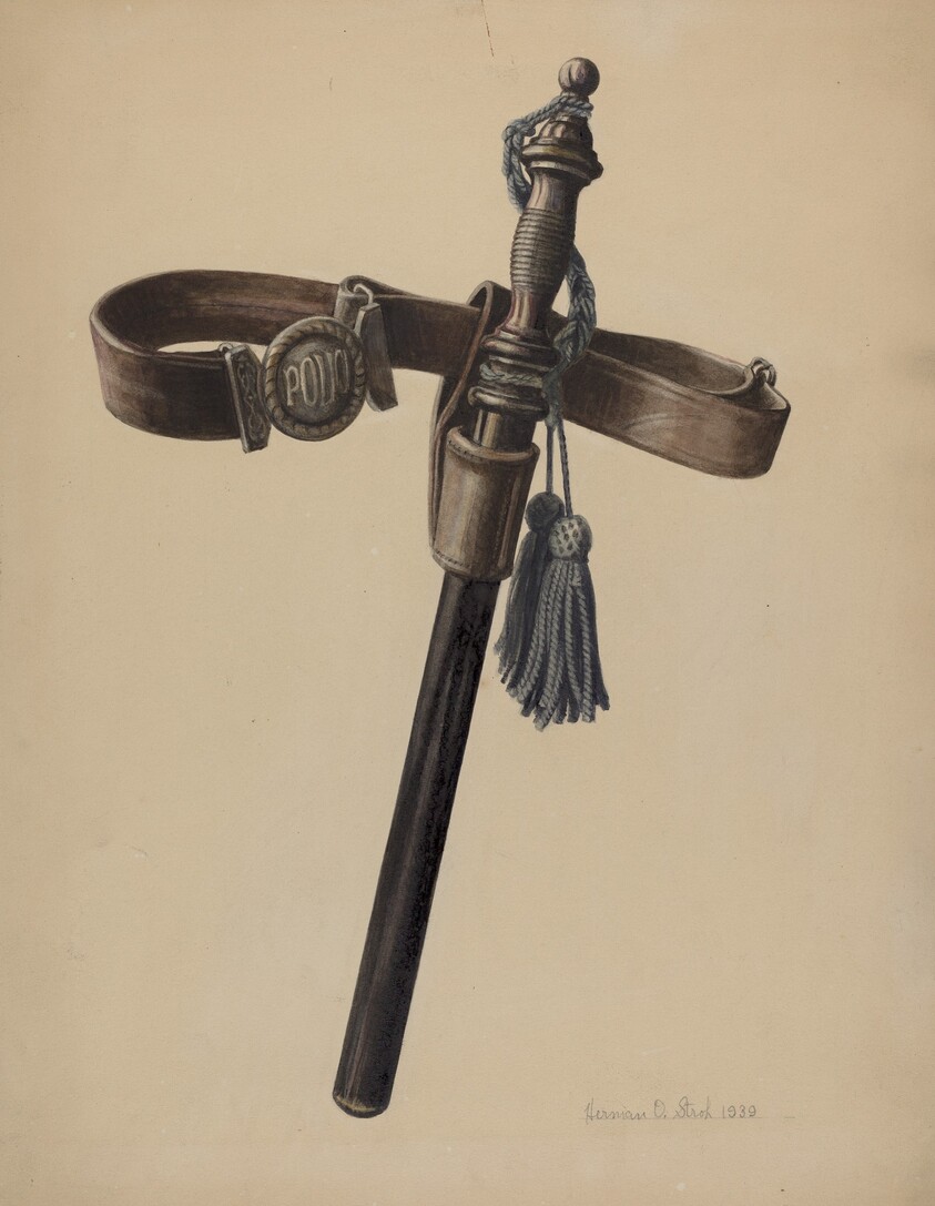 Police Club and Belt