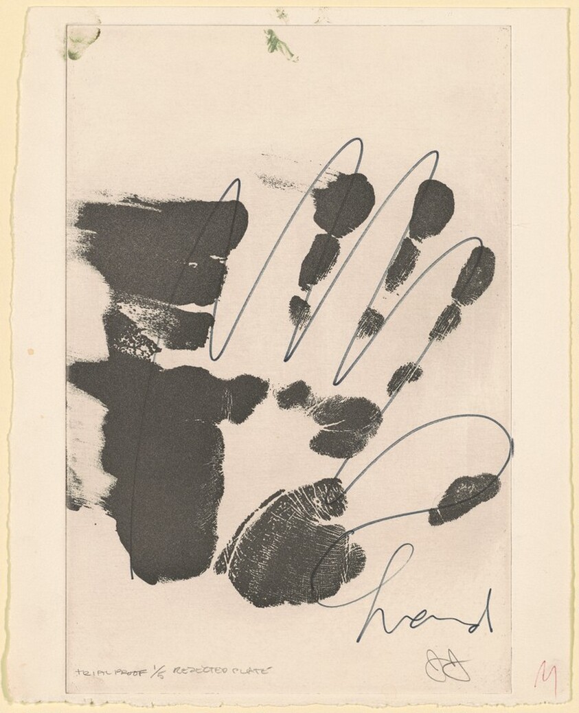 Rejected Plates: Hand [trial proof 1]