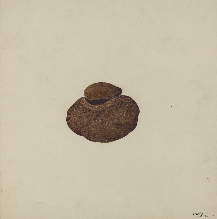 Stone Carved Out to Hold War Paint