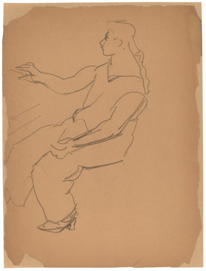 Seated Woman in Heels