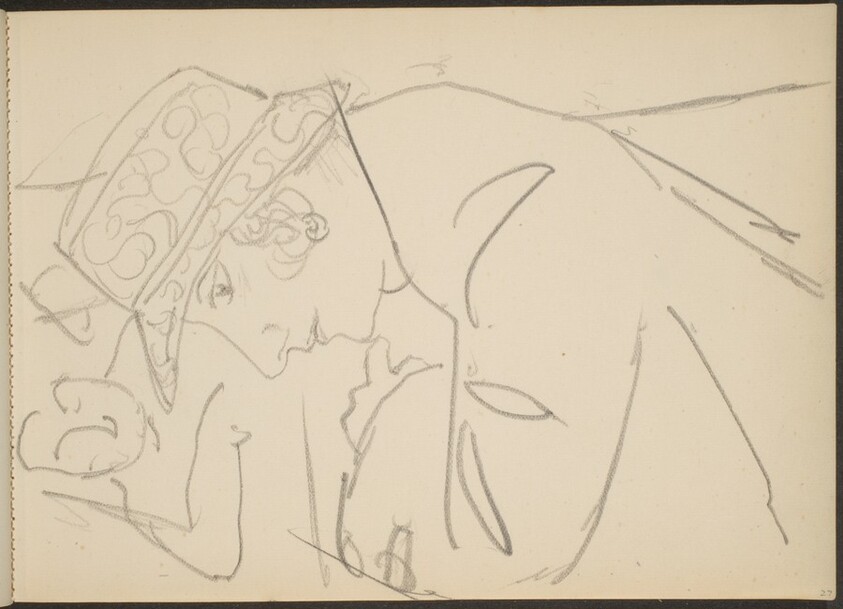 weibliche Bildnisstudie im Profil (Woman in Profile) [p. 27]