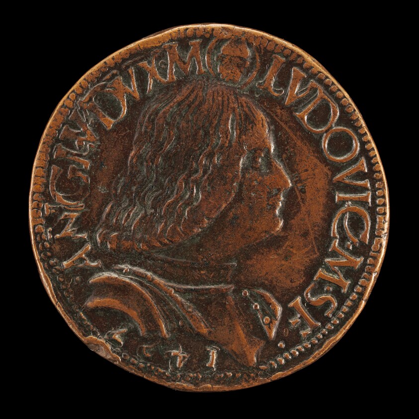 Lodovico Maria Sforza, called il Moro, 1451-1508, 7th Duke of Milan 1494-1500 [obverse]